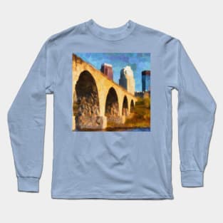 Minneapolis Stone Arch Bridge Long Sleeve T-Shirt